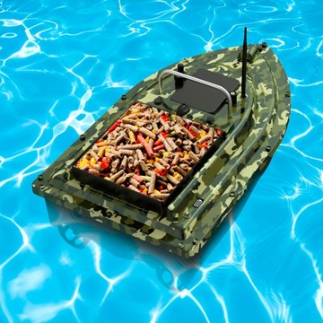BAIT BOAT D16 400-500M RC LOAT 5200MAH КАМУФЛЯЖНЫЙ ЦВЕТ