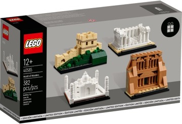 LEGO ZESTAW Świat cudów Tadż Mahal Partenon Mur Chiński i Skarbiec 40585