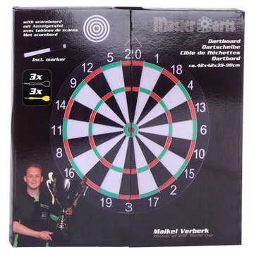 Tarcza DO GRY DARTA rzutki lotki rzucanie lotkami do tarczy DWUSTRONNA 42cm