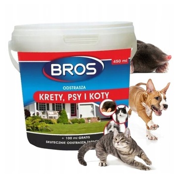 BROS ODSTRASZACZ ŚRODEK PREPARAT NA KRETY PSY KOTY
