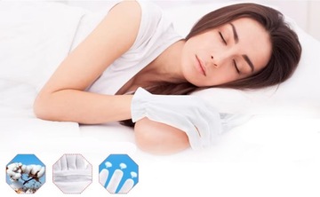 Хлопковые ПЕРЧАТКИ для косметических вечеров + НОСКИ для кремовых процедур.