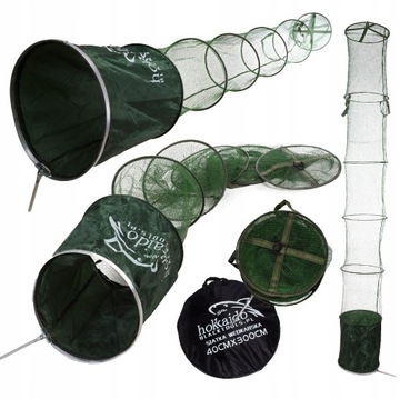 GUMOWA SIATKA WĘDKARSKA 2,5M 40CM UCHWYT POKROWIEC HOKKAIDO