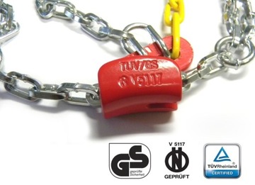 ЦЕПИ противоскольжения ДЛЯ КОЛЕС ШИН KN80 9 мм TUV GS O-NORM R13 R14 R15 R16 R17