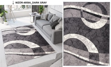 DYWAN 250x350 BCF MODNE NOWOCZESNE DYWANY SZARE