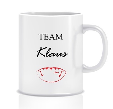 Kubek z grafiką Pamiętniki Wampirów (team Klaus)