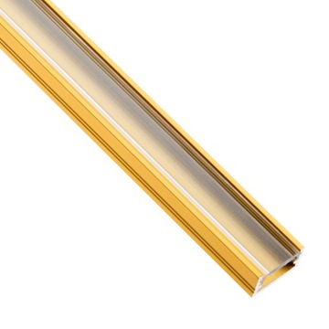 Алюминиевый профиль для светодиодных лент SURFACE MOUNTED GOLD, 2м