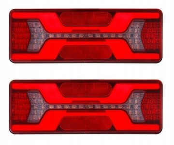 LAMPA TYLNA LED DYNAMICZNY KIERUNEK 12/24 TIR KPL