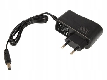 ZASILACZ IMPULSOWY 5W 5V 1A 2.1/5.5 DC 1000mA WTYK PROSTY (+) 110CM