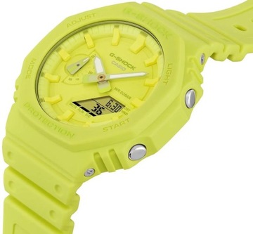 SPORTOWY ZEGAREK MĘSKI CASIO G-SHOCK GA-2100-9A9ER VOLT YELLOW WR200 +BOX