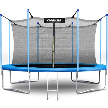 TRAMPOLINA OGRODOWA 14ft/435cm Z SIATKĄ WEWNĘTRZNĄ I DRABINKĄ NEO SPORT