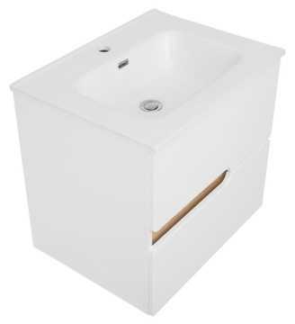 Szafka SPECTRA 60 cm biała z umywalką