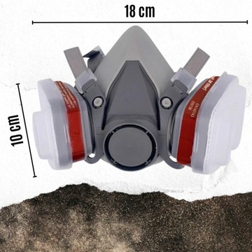 НАБОР ПОЛУМАСКИ PAINT MASK 6200 ПОЛНАЯ ПРОТИВ ПЫЛЕ L + ФИЛЬТРЫ