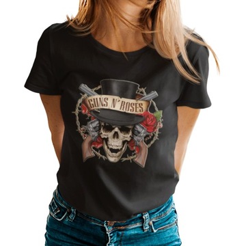 KOSZULKA DAMSKA DLA FANKI GUNS N' ROSES N T-SHIRT