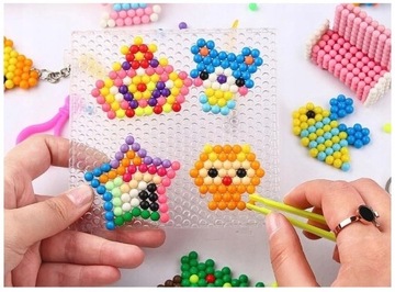 Koraliki Wodne Magicbeads XXL 1400 Mega Zestaw Startowy Szablony Akcesoria
