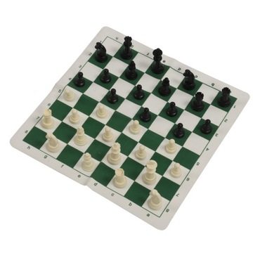 Zestaw warcabów szachowych 13,8 cala plansza 2 w 1 antypoślizgowa wysokość