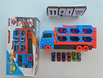 TIR TRUCK СКЛАДНОЙ ЭВАКУАТОР ГУСЕНИЧНЫЙ ТРАНСПОРТ + 6 МАШИН