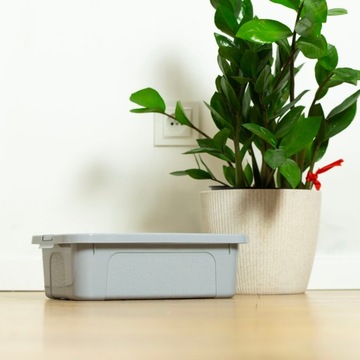 ПЛАСТИКОВЫЙ КОНТЕЙНЕР С КРЫШКОЙ, ЗАКРЫТАЯ КОРОБКА, ПРОЗРАЧНАЯ КОРОБКА, 4,5 Л.