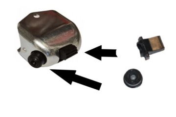 PRZEŁĄCZNIK ŚWIATEŁ ELEMENTY CZARNE ROMET KOMAR WS