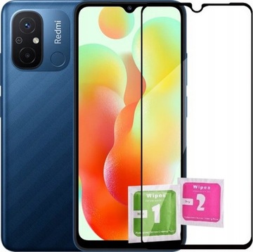 Чехол SMART VELVET для Xiaomi Redmi 12C + 9D GLASS