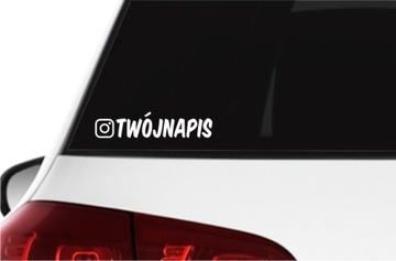 Наклейка на автомобиль ИНСТРУКЦИЯ Заказать Инстаграм Никнейм