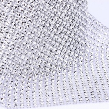 24 ряда, 10 ярдов, блестящие бриллиантовые стразы