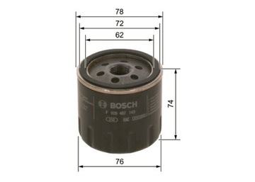 BOSCH F 026 407 143 FILTR OLEJE