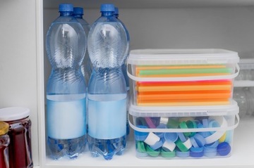 Прозрачное прямоугольное ведро 2,5л с крышкой ДЛЯ ЕДЫ для мелких вещей