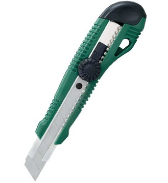 Biurowy NÓŻ DO PAPIERU z prowadnicą 18mm GRAND