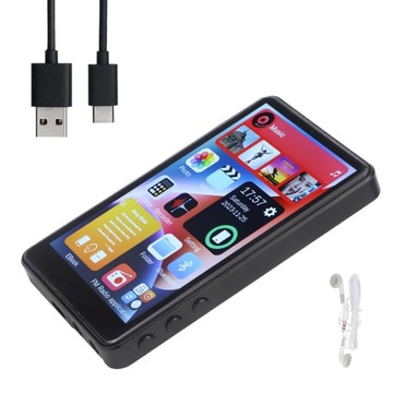 ODTWARZACZ MP3 MP4 dotykowy 16GB E-book BLUETOOTH PL MENU + SŁUCHAWKI
