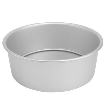 8 CALOWA DO CIASTA Z ODŁĄCZANYM DNEM SREBRNA ALUMINIOWA