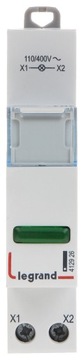 Lampka kontrolna Legrand pojedyncza zielona 400V 412926