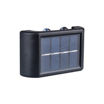 ŚWIATŁO ŚCIENNE LED SOLARNE WODOODPORNE IP65 DO OGRÓDKA