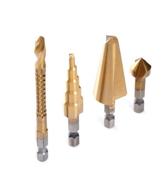 WIERTŁA UNIWERSALNE Z UCHWYTEM HEX ZESTAW 4 SZT