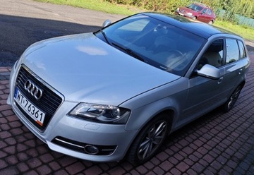 Audi A3 8P Hatchback 3d 1.8 TFSI 160KM 2009 AUDI A3 SKÓRA AUTOMAT MAŁY PRZEBIEG ZAREJESTROWANA