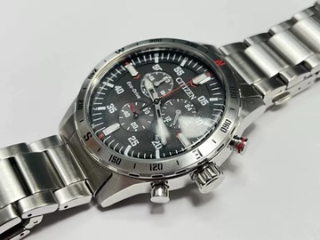 ГРАЖДАНИН МУЖСКИЕ ЧАСЫ AT2520-89E SOLAR CHRONO WR100 + GUARD.