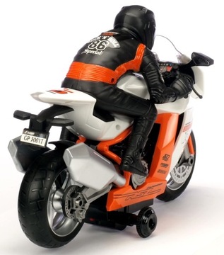 Motocykl z dźwiękiem i światłami, metal, display 7662