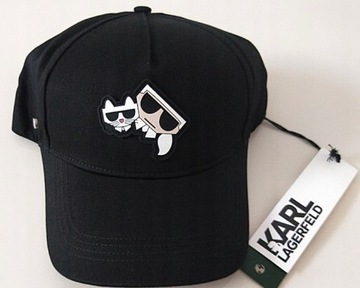 Karl Lagerfeld czapka z daszkiem bejsbolówka damska