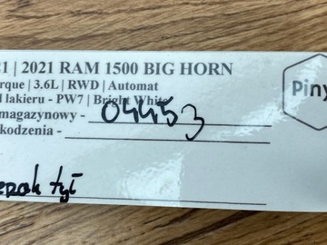Uchwyt mocowanie wzmocnienie zderzak tył Dodge Ram 1500 2019+