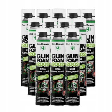12x Den Braven PIANA PISTOLETOWA GUNFOAM 2002 750ml