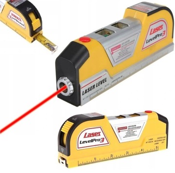 POZIOMICA LASEROWA ELEKTRONICZNA Z MIARKĄ 2,5M
