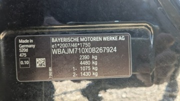 BMW Seria 5 G30-G31 Touring 520d 190KM 2018 BMW 520 190PS OPŁACONY Bezwypadkowy Automat, zdjęcie 20