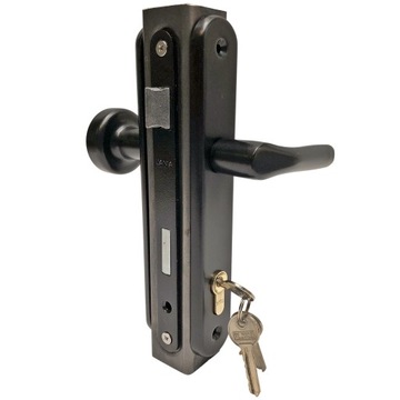 Замок для ворот, комплект СТАНДАРТ, вставка-ручка