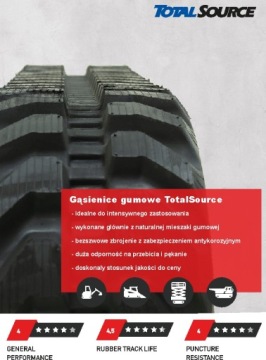 Гусеница резиновая бесшовная TotalSource 180x72x35