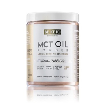BeKeto Olej MCT w proszku-Naturalna Czekolada 300g