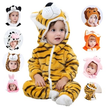 Piżama Onesies Zima noworodka z kapturem Amine odz