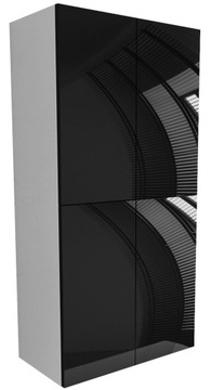 wisząca szafka łazienkowa 120 x 60 czarny POŁYSK