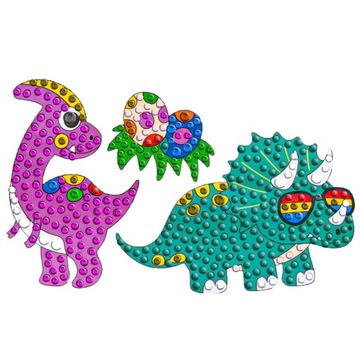 АЛМАЗНАЯ МОЗАИКА Наклейки АЛМАЗНАЯ ВЫШИВКА НАКЛЕЙКА ДИНОЗАВРЫ ДИНОЗАВР