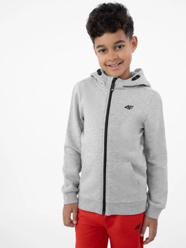 СВИТШОТ ДЛЯ МАЛЬЧИКОВ 4F, СВИТШОТ НА МОЛНИИ, КАПЮШОН, МОЛНИЯ