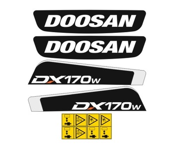 Naklejki oklejenie naklejka - DOOSAN DX170W