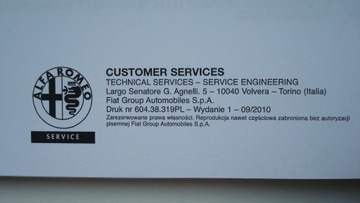 Руководство по радионавигации Alfa Romeo Giulietta +Blue&Me PL 2010